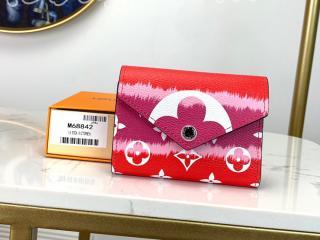 M68842 ルイヴィトン モノグラム 財布 コピー 「LOUIS VUITTON」 LV ESCALE VICTORINE LVエスカル ポルトフォイユ・ヴィクトリーヌ レディース 三つ折り財布 3色可選択 ルージュ