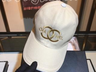 新作CHANEL キャップ レディース メンズ CC 野球帽 帽子 シャネル日除け帽　象牙色