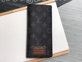 M69260 ルイヴィトン モノグラム・エクリプス 長財布 スーパーコピー 「LOUIS VUITTON」 BRAZZA ポルトフォイユ・ブラザ メンズ 二つ折り財布