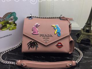 1BD127-VC5M-S-3 プラダ バッグ スーパーコピー PRADA S級品 Monochrome モノクローム アップリケ レディース ショルダーバッグ 4色選択可