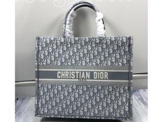 M1286ZRIW_M932 ディオール バッグ スーパーコピー “DIOR BOOK TOTE” “ディオール オブリーク”スモールバッグ レディース トートバッグ グレー