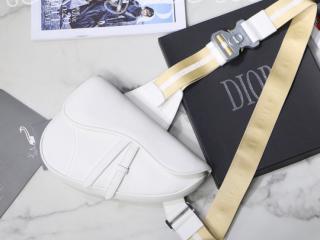 1ADPO093YMJ-2 DIOR ディオール バッグ コピー ホワイト カーフスキン “SADDLE” バッグ メンズ ショルダーバッグ 2色可選択