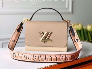 M55677 ルイヴィトン エピ バッグ スーパーコピー 「LOUIS VUITTON」 ツイスト MM レディース ショルダーバッグ 2色可選択 Beige Namibie / Quartz