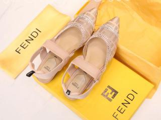 フェンディ【FENDI】コリブリ FF メッシュ レザー サボ レディースシューズ