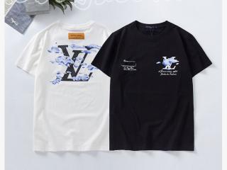 2020年ルイヴィトン新作 Tシャツ【レディース・メンズ用】LOUIS VUITTON 半袖シャツ 黒/白い色選択可