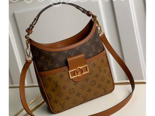 M45194 ルイヴィトン モノグラム・リバース バッグ コピー 「LOUIS VUITTON」 HOBO DAUPHINE ホーボー・ドーフィン・スモール レディース ショルダーバッグ