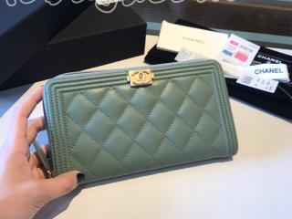 A80288-3 ボーイ シャネル 長財布 コピー BOY CHANEL Zip Wallet グレインド ラムスキン レディース ラウンドファスナー財布 9色可選択