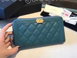 A80288-6 ボーイ シャネル 長財布 スーパーコピー BOY CHANEL Zip Wallet グレインド ラムスキン レディース ラウンドファスナー財布 9色可選択