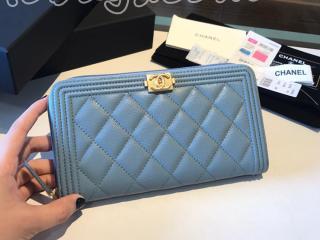 A80288-8 ボーイ シャネル 長財布 スーパーコピー BOY CHANEL Zip Wallet グレインド ラムスキン レディース ラウンドファスナー財布 9色可選択