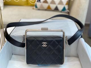 AS1732 B03004 94305 シャネル バッグ スーパーコピー 20新作 CHANEL クラッチ バッグ ラムスキン レディース ショルダーバッグ 5色可選択 ブラック