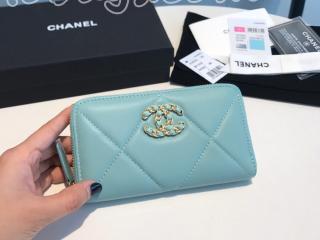 AP0948-2 シャネル 財布 スーパーコピー 20新作 CHANEL 19 ジップ ウォレット ラムスキン レディース ラウンドファスナー財布 7色可選択