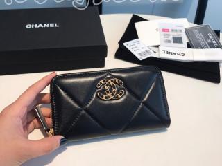 AP0948-6 シャネル 財布 スーパーコピー 20新作 CHANEL 19 ジップ ウォレット ラムスキン レディース ラウンドファスナー財布 7色可選択