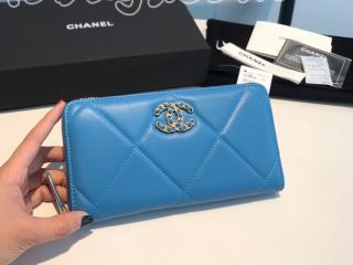 AP1063-4 シャネル 長財布 コピー 20新作 CHANEL 19 ロング ジップ ウォレット ラムスキン レディース ラウンドファスナー財布 7色可選択