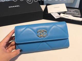 AP0955-4 シャネル 財布 コピー 20新作 CHANEL 19 ロング フラップ ウォレット ラムスキン レディース 二つ折り財布 7色可選択