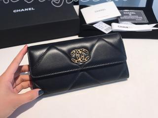 AP0955-6 シャネル 財布 コピー 20新作 CHANEL 19 ロング フラップ ウォレット ラムスキン レディース 二つ折り財布 7色可選択