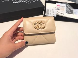 AP1064-5 シャネル 財布 スーパーコピー CHANEL 19 スモール フラップ ウォレット ラムスキン レディース 三つ折り財布 7色可選択