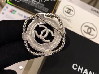 シャネルブローチ ダイヤモンド 浮き輪CHANELブローチ CCロゴ