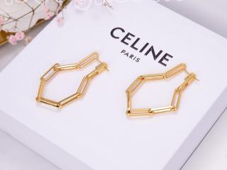 セリーヌ イヤリング チェーン 揺れる CELINE 長ピアス