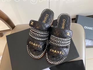 シャネルサンダル レディースシューズ CHANELフラットシューズ フットベッド サンダル