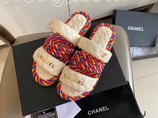 シャネルサンダル フットベッド サンダル CHANELフラットシューズ カジュアルシューズ