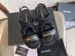 シャネルサンダル レディースシューズ CHANELフラットシューズ カジュアルシューズ