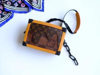 N40381 ルイヴィトン ダミエ・エベヌ バッグ コピー 「LOUIS VUITTON」 ソフトトランク メンズ ショルダーバッグ