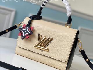 M56779 ルイヴィトン エピ バッグ スーパーコピー 「LOUIS VUITTON」 20新作 ツイスト MM レディース ショルダーバッグ 2色可選択 クレーム