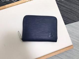 M60384 ルイヴィトン エピ 財布 スーパーコピー 「LOUIS VUITTON」 ジッピー・コインパース レディース ラウンドファスナー財布 7色可選択 ブルーシャン