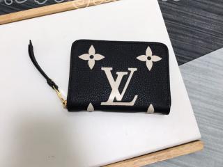 M69787 ルイヴィトン モノグラム・アンプラント 財布 スーパーコピー 「LOUIS VUITTON」 20新作 ジッピー・コイン パース レディース ラウンドファスナー財布 2色可選択 ノワール