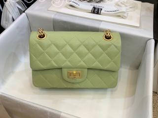 AS0874 シャネル バッグ コピー CHANEL 20新作 エイジド カーフスキン 2.55 スモール ハンドバッグ レディース ショルダーバッグ グリーン