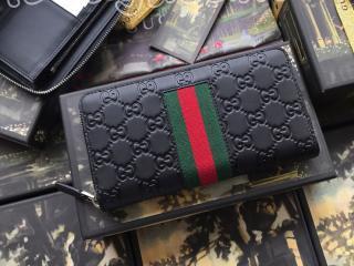 459138 CWCLN 1060 グッチ 長財布 スーパーコピー 20新作 GUCCI Signature レザー ジップウォレット ラウンドファスナー財布