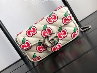 476433 1W8AN 9086 グッチ バッグ コピー GUCCI 20新作 〔GGマーモント〕GGアップル スーパーミニバッグ レディース ショルダーバッグ