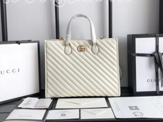 627332 0OLFT 9022 グッチ バッグ コピー GUCCI 20新作 〔GGマーモント〕ミディアム レディース トートバッグ 3色可選択 ホワイト