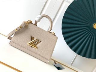 M57214 ルイヴィトン バッグ スーパーコピー 「LOUIS VUITTON」 20新作 ツイスト・ワンハンドル PM レディース ショルダーバッグ 4色可選択 グレージュ