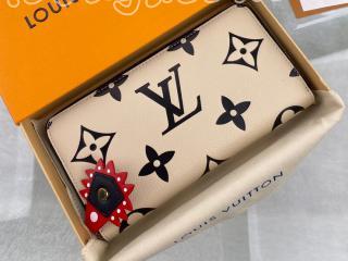 M69727 ルイヴィトン モノグラム・アンプラント 長財布 スーパーコピー 「LOUIS VUITTON」 20新作 ジッピー・ウォレット レディース ラウンドファスナー財布 2色可選択