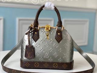 M90584 ルイヴィトン モノグラム・ヴェルニ バッグ スーパーコピー 「LOUIS VUITTON」 20新作 アルマ BB レディース ショルダーバッグ 2色可選択 トープ