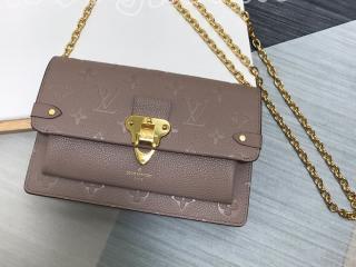 M69423 ルイヴィトン モノグラム・アンプラント 財布 コピー 「LOUIS VUITTON」 20新作 ポルトフォイユ・ヴァヴァン チェーン 二つ折り財布 3色可選択 Tourterelle