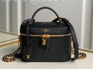 M45598 ルイヴィトン モノグラム・アンプラント バッグ スーパーコピー 「LOUIS VUITTON」 21新作 ヴァニティ PM レディース ショルダーバッグ 2色可選択 ノワール