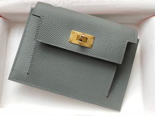 kelly0130-3 エルメス ケリー 財布 コピー Hermes Kelly Pocket Compact ケリー コンパクト財布 レディース 二つ折り財布 10色可選択