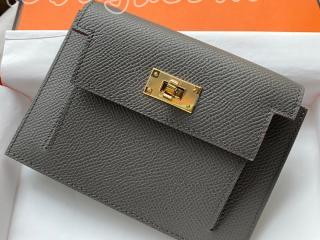 kelly0130-8 エルメス ケリー 財布 スーパーコピー Hermes Kelly Pocket Compact ケリー コンパクト財布 レディース 二つ折り財布 10色可選択