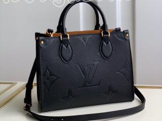 M45653 ルイヴィトン モノグラム・アンプラント バッグ スーパーコピー 「LOUIS VUITTON」 21新作 オンザゴー PM レディース トートバッグ 3色可選択 ノワール