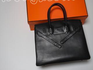 shadow35-1 エルメス バーキン バッグ コピー 限定 Hermes Shadow birkin スイフトレザー シャドーバーキン 35 ハンドバッグ 3色可選択