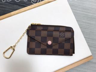 N60405 ルイヴィトン ダミエ・エベー 財布 スーパーコピー 「LOUIS VUITTON」 21新作 ポルト カルト・レクト ラウンドファスナー財布 2色可選択 ローズバレリーヌ