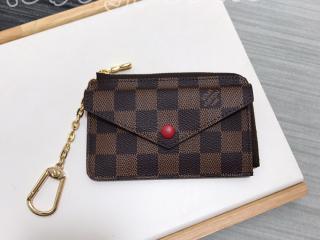 N60406 ルイヴィトン ダミエ・エベー 財布 コピー 「LOUIS VUITTON」 21新作 ポルト カルト・レクト ラウンドファスナー財布 2色可選択 ロッソ