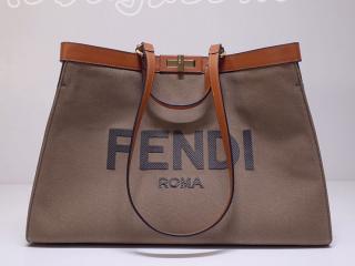 x-tote-04 フェンディ バッグ コピー FENDI PEEKABOO X-TOTE ピーカブー エックストート キャンバス レディース トートバッグ