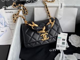 AS2387-3 シャネル バッグ コピー CHANEL 21新作 シャイニー ラムスキン スモール フラップ レディース ショルダーバッグ 3色可選択