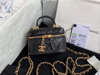 AP2194-1 シャネル バッグ コピー CHANEL 21新作 グレインド カーフスキン スモール ヴァニティー ケース レディース ショルダーバッグ 4色可選択