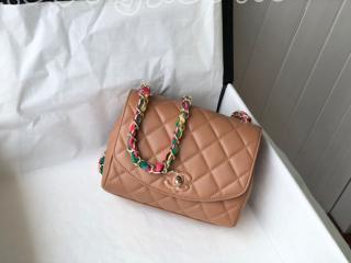 AS2411-5 CHANEL シャネル バッグ コピー 21新作 ラムスキン & ミックス ファイバー フラップ バッグ レディース ショルダーバッグ 5色可選択