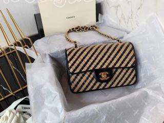 AS2418-2 シャネル バッグ コピー CHANEL 21新作 ラフィア スモール フラップ バッグ レディース ショルダーバッグ 3色可選択