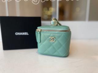 AP2161-3 シャネル バッグ スーパーコピー CHANEL 21新作 イリディッセント グレインド カーフスキン & コスチューム パール スモール ヴァニティー ケース レディース バッグ 4色可選択